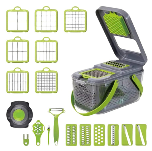 22-Pieces Multi-Function Veggie & Fruit Chopper