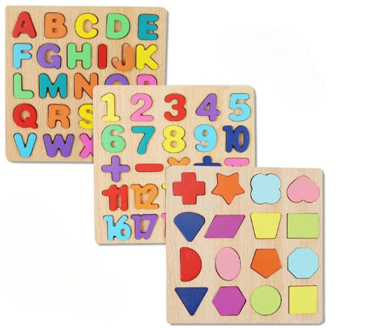 3 IN 1 Activity Learning Toy For Toddlers ABC Alphabets , Numbers ,Shapes
